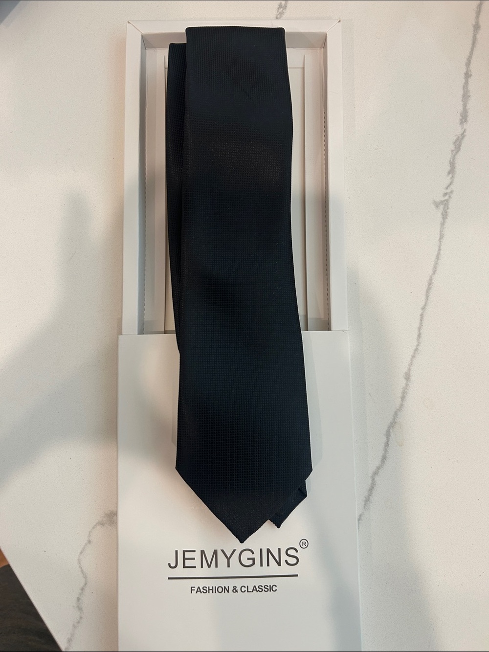 JEMYGINS Classic Black Men's Tie